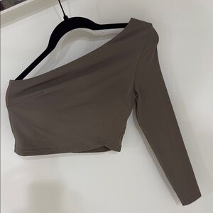 Lululemon Off-Shoulder Brown Top